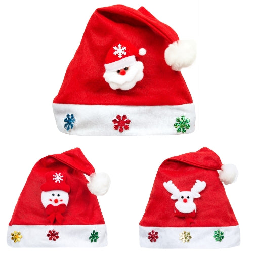 Kid Adult Cheer Christmas Hat Children Santa Claus Reindeer Snowman Cute Cap Party Festival Decoration