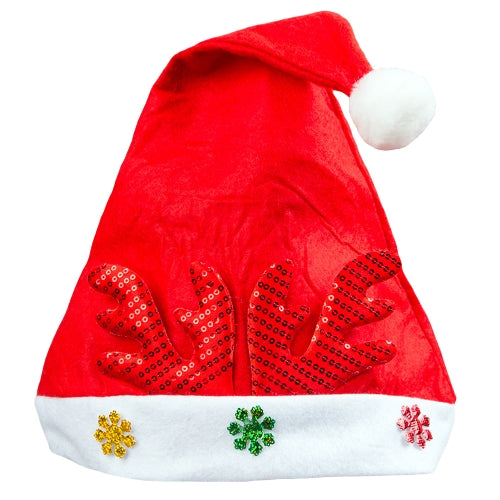 Adult Kids Christmas Hat Santa Claus Hat Antler Snowflake Family Party Cap Holiday Decoration Ornaments