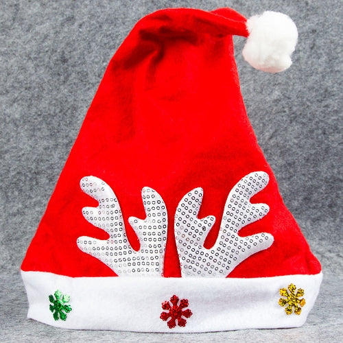 Adult Kids Christmas Hat Santa Claus Hat Antler Snowflake Family Party Cap Holiday Decoration Ornaments