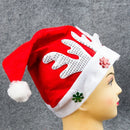 Adult Kids Christmas Hat Santa Claus Hat Antler Snowflake Family Party Cap Holiday Decoration Ornaments