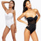 Women One Piece Mesh Swimsuit  High Waist Halter Tie Swimwear Beach Playsuit Jumpsuit Rompers