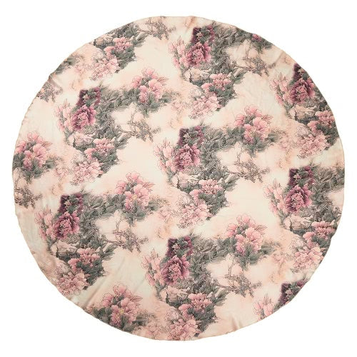 Women Round Beach Tapestry Floral Print Beach Throw Towel Cover Up Mat Picnic Blanket Scarf Beachwear