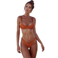 New Sexy Women Bikini Set Swimsuit Push Up Padded Bra High Cut Bottoms Swimwear Bathing Suits