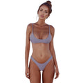 New Sexy Women Bikini Set Swimsuit Push Up Padded Bra High Cut Bottoms Swimwear Bathing Suits