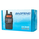 BAOFENG UV-5XP 7.4 فولت 3000 مللي أمبير 8 واط ثنائي النطاق لاسلكي تخاطب سماعة أسود