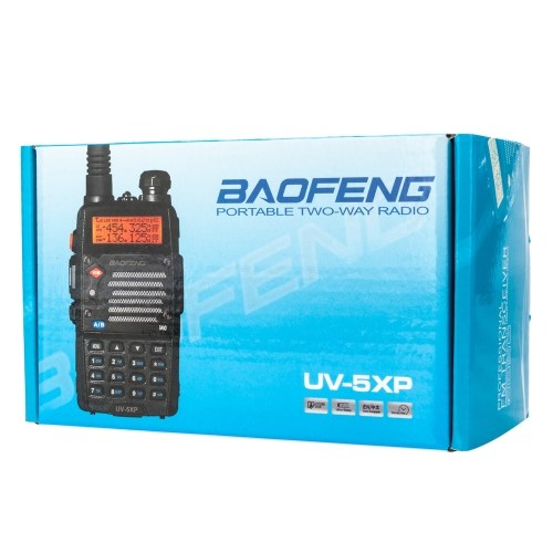 BAOFENG UV-5XP 7.4v 3000mAh 8W Dual-band Walkie Talkie Earphone Black