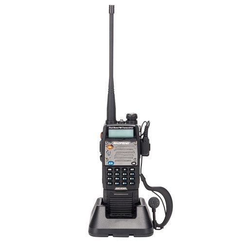 BAOFENG UV-5XP 7.4 فولت 3000 مللي أمبير 8 واط ثنائي النطاق لاسلكي تخاطب سماعة أسود