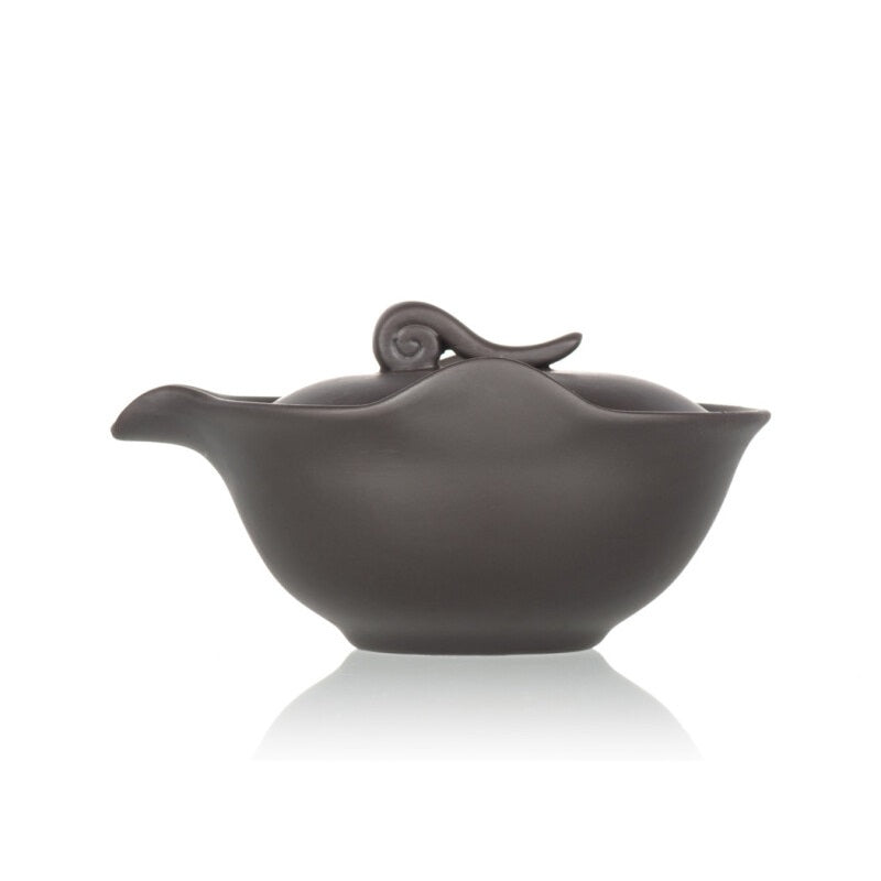 Burn-proof Yixing Clay Dark Brown Gaiwan 100ml 3.5oz