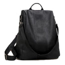 Genuine Leather Anti-theft Bag for Women - Black