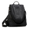 Genuine Leather Anti-theft Bag for Women - Black