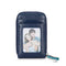 Genuine Leather ID & Card Holder - Blue