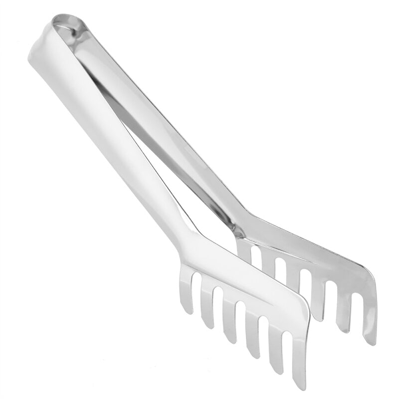 Greensen Comb-Shaped Stainless Tongs - Silver