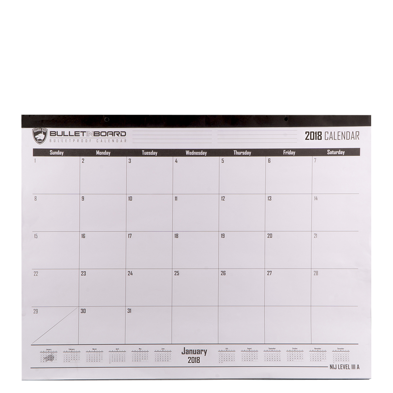 BulletinBoard Bulletproof Wall Calendar