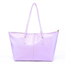 New Fashion Women PU Leather Handbag Candy Color Tote Shoulder Bag Black