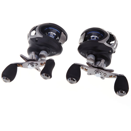 LMA200 10+1BB Ball Bearings Left Hand Bait Casting Fishing Reel High Speed 6.3:1 Black