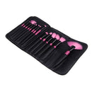 Wood Professional 22Pcs Makeup Brush Kit Cosmetic Make Up Set with Pouch Bag