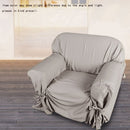 High Quality Soft Cotton Slipcover Couch Sofa Slip Cover for Loveseat 2 Seater Dark Blue