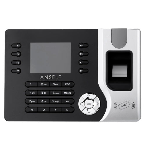 Anself 2.4" TFT LCD Display Biometric Fingerprint Attendance Machine