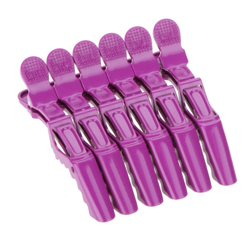 6Pcs Sectioning Clips Clamps Hairdressing Salon Hair Grip Crocodile DIY Accessories Hairpins Plastic