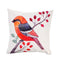 Simple Rural Style Bird Cotton and Linen Pillowcase Back Cushion Cover Throw Pillow Case for Bed Sofa Car Home Decorative Decor 45 * 45cm