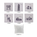 Statue of Liberty World Landmarks Cotton and Linen Pillowcase Back Cushion Cover Throw Pillow Case for Bed Sofa Car Home Decorative Decor 45 * 45cm