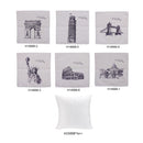 Statue of Liberty World Landmarks Cotton and Linen Pillowcase Back Cushion Cover Throw Pillow Case for Bed Sofa Car Home Decorative Decor 45 * 45cm