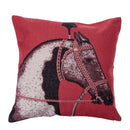 European Luxury Horse Cotton and Linen Pillowcase Back Cushion Cover Throw Pillow Case for Bed Sofa Car Home Decorative Decor 45 * 45cm