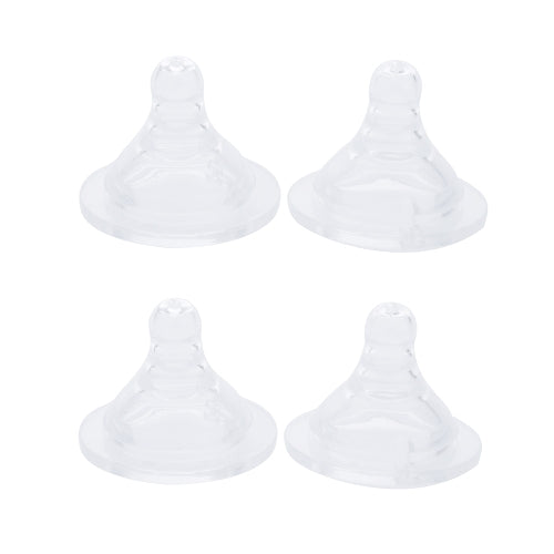 2pcs Silicone Wide-Neck Nipples for Baby Infant Y Hole