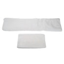 2pcs Simple Soft Pure White Cotton Bath Towels Set Drying Towel Washcloth for Hotel Home Use