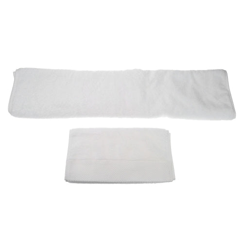 2pcs Simple Soft Pure White Cotton Bath Towels Set Drying Towel Washcloth for Hotel Home Use