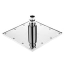 8" Chrome Finish LED Square Shower Spray Sprinkler Head Temperature Sensor 3 Color Changing