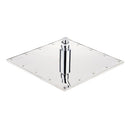 12" Chrome Finish LED Square Shower Spray Sprinkler Head Temperature Sensor 3 Color Changing