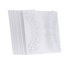 20 pcs White Laser Cut Wedding Celebration Birthday Party Invitation Card