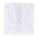 20 pcs White Laser Cut Wedding Celebration Birthday Party Invitation Card