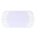 20 pcs White Laser Cut Wedding Celebration Birthday Party Invitation Card