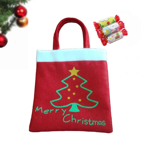 Cute Christmas Tree Pattern Gifts Candies Bag Pocket Festival Decoration Decor Supplies