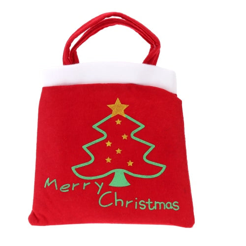 Cute Christmas Tree Pattern Gifts Candies Bag Pocket Festival Decoration Decor Supplies