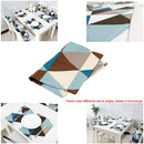 Modern Geometric Triangle Pattern Table Mat Cotton Slip-resistant Tableware Placemat Dish Bowl Weave Insulation-proof Pad