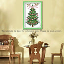 13 * 21cm DIY New Style Counted Cross Stitch Set Embroidery Needlework Kits Christmas Tree Pattern Cross Stitching Home Decoration 14CT