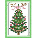 13 * 21cm DIY New Style Counted Cross Stitch Set Embroidery Needlework Kits Christmas Tree Pattern Cross Stitching Home Decoration 14CT