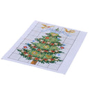 13 * 21cm DIY New Style Counted Cross Stitch Set Embroidery Needlework Kits Christmas Tree Pattern Cross Stitching Home Decoration 14CT