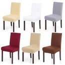 High Quality Stretch Removable Washable Short Dining Chair Cover Soft Milk Silk Spandex Chair Cover Slipcover for Wedding Party Hotel Dining Room Ceremony Chair Seat Covers