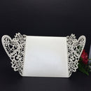 20Pcs Romantic Wedding Party Invitation Card Delicate Carved Heart Pattern Decoration