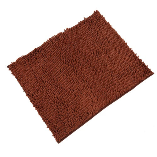 50*60cm Super Soft Chenille Yarn Footcloth Highly Absorbent Carpet Non-skid Door Mat Ground Mat Floor Mat for Indoor Entranceway