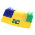 Anself America Flag Football Soccer Fans Wig Head Cap European Cup FIFA World Cup Sports Carnival Festival Cosplay Costume