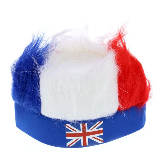 Anself America Flag Football Soccer Fans Wig Head Cap European Cup FIFA World Cup Sports Carnival Festival Cosplay Costume