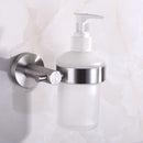 Homgeek High-quality Wall Mounted Shampoo Liquid Soap Body Wash Lotion Dispenser Glass Container Bottle Bathroom Kitchen