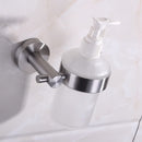 Homgeek High-quality Wall Mounted Shampoo Liquid Soap Body Wash Lotion Dispenser Glass Container Bottle Bathroom Kitchen