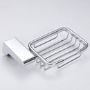 Homgeek High-quality Wall Mounted Chromed Stainless Steel Soap Basket Holder Container Dish Bathroom Toilet Accessory for Home Hotel