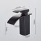 Homgeek Modern Single Handle Waterfall Spout Bathroom Vanity Sink Brass Faucet ORB Lavatory Basin Mixer Taps Home Hotel